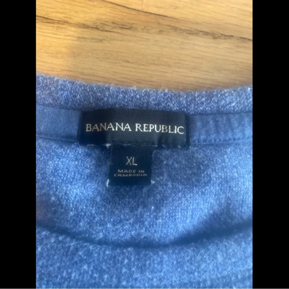 Banana Republic‎ Crew Neck Sweatshirt Long Sleeve Blue Men’s XL Preowned